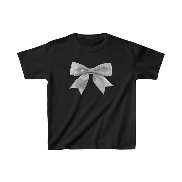 In Print We Trust 'PUT A BOW ON IT' BABY TEE - Picture 1 of 3